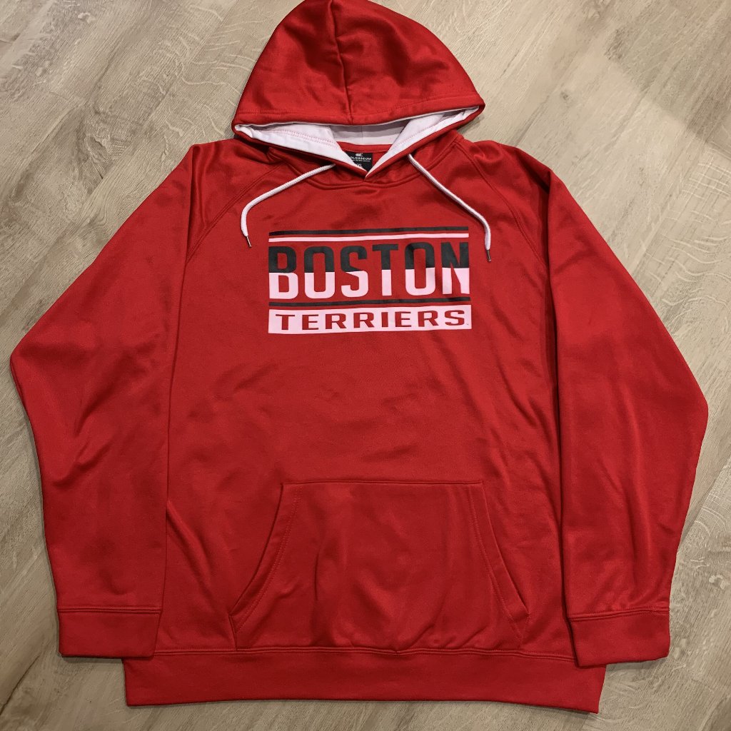 Colosseum Boston University Terriers Hoodie Red Sweatshirt Mens Xxl 2xl Athletic